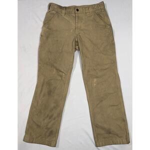 Carhartt weathered Men's Khaki Work Pants 30x28